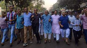  রাজধানীতে অবরোধের সমর্থনে রিজভীর মিছিল