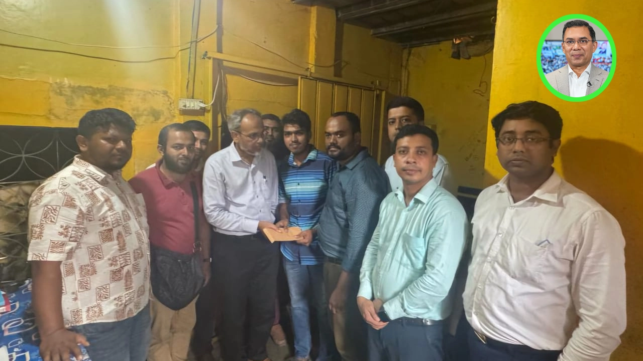 জুলাই আন্দোলনে দৃষ্টি হারানো রায়হানের পাশে তারেক রহমান