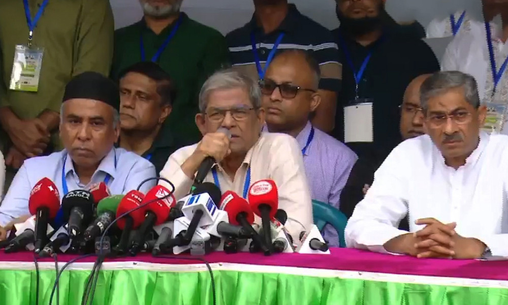 শেখ হাসিনা মানবজাতির কলঙ্ক:মির্জা ফখরুল