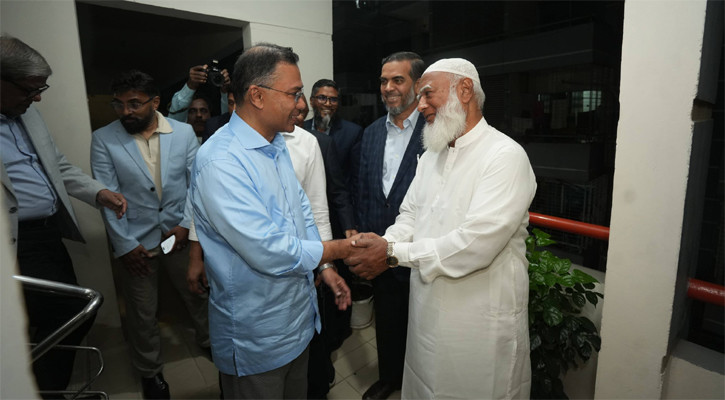 জামায়াত আমিরের বাসার তারেক রহমান