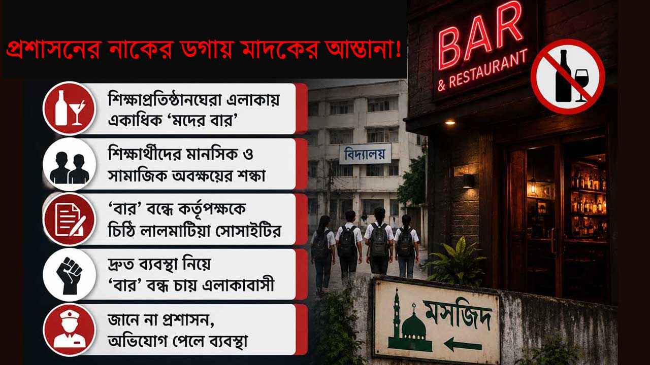আবাসিক এলাকায় ‘মদের বার’ ঘিরে উদ্বেগ